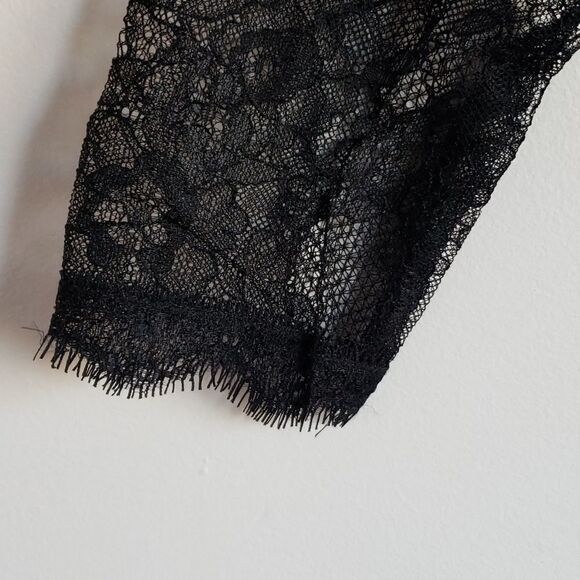 𝅺ZARA Lace Mini Dress black and navy size medium - Picture 5 of 9